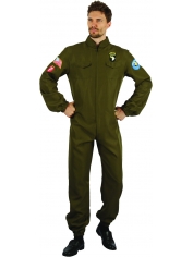 Aviator Costume Pilot Jumpsuit Aviator Jumpsuit - Mens Pilot Costumes